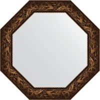 Зеркало Evoform Octagon 79х79 BY 3837 в багетной раме - Византия бронза 99 мм стекло