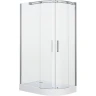 Душевой уголок Grossman Galaxy 110x80 L GR-4110L профиль Хром стекло прозрачное