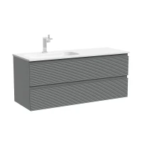 Тумба под раковину Sancos Folk 119,5 FL120LES подвесная цвет Ergraut soft