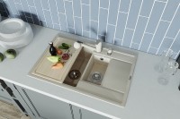 Кухонная мойка Florentina Липси-780К 20.250.D0780.302 Антрацит искусственный камень (литьевой мрамор) встраиваемый
