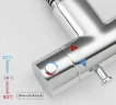 Гигиенический душ со смесителем Gappo G7290 с термостатом Хром латунь встраиваемый