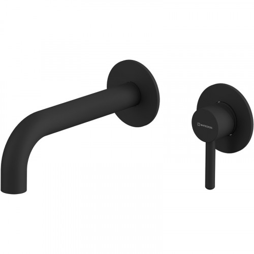 Смеситель для раковины Whitecross Y black Y1216BL Черный матовый латунь встраиваемый