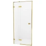 Душевая дверь New Trendy Avexa Gold 130 L EXK-1724 профиль Брашированное золото стекло прозрачное
