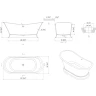 Ванна из искусственного камня Allen Brau Classic 170x75 2.35004.21 Белая матовая без гидромассажа