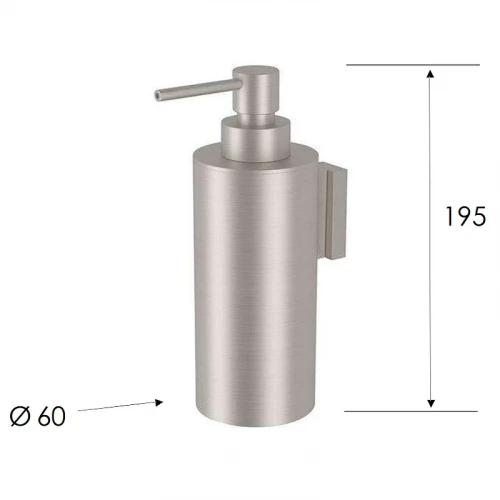 Дозатор для жидкого мыла Remer X-Style Inox SSXI13 Нержавеющая сталь
