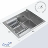 Кухонная мойка Ceruttispa Gloria 60 11257 цвет Хром матовый