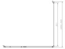 Душевой уголок Vincea Slim-N 100x90 VSR-4SNP9010CLB профиль Черный стекло прозрачное