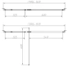 Душевой уголок Vincea Slim-N 100x90 VSR-4SNP9010CLB профиль Черный стекло прозрачное