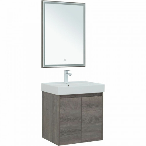 Комплект мебели для ванной Aquanet Nova Lite 60 302533 подвесной Дуб рошелье МДФ / ЛДСП