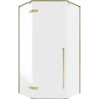 Душевой уголок Timo TTSSP-90/17C-8 900x900x2000 T68 распашной профиль Золото матовое стекло прозрачное
