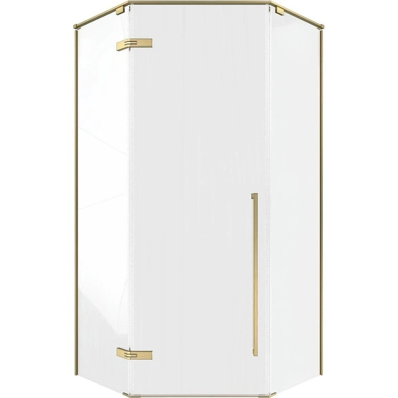 Душевой уголок Timo TTSSP-90/17C-8 900x900x2000 T68 распашной профиль Золото матовое стекло прозрачное