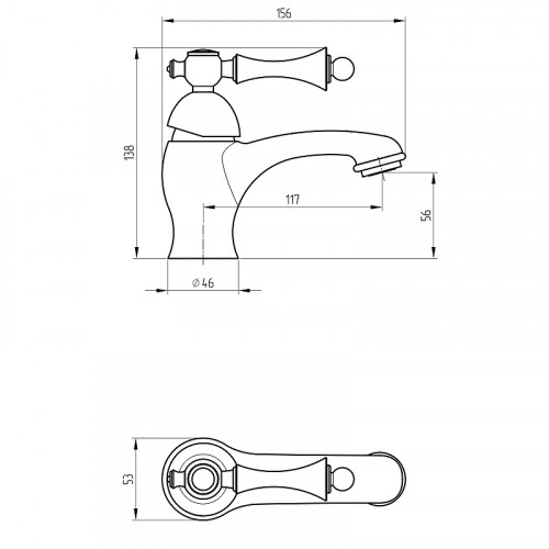 Смеситель для раковины Migliore Bomond 30004 Хром латунь