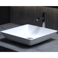 Раковина-чаша Salini Callista 38 108 1101108G Белая глянцевая искусственный камень (литьевой мрамор) накладная