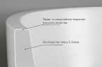 Раковина-чаша Salini Callista 38 108 1101108G Белая глянцевая искусственный камень (литьевой мрамор) накладная