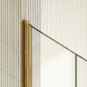 Душевая дверь Maybah Glass MGD-435-3 800х1980 двустворчатая на монопетлях Золото стекло сатиновое