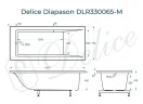 Ванна из искусственного камня Delice Diapason 180х75 DLR330065-M цвет Белый матовый
