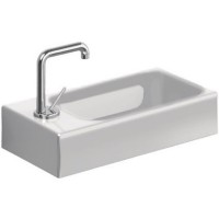 Раковина Kerasan Cento 45 353701L*1 Белая фарфор подвесная