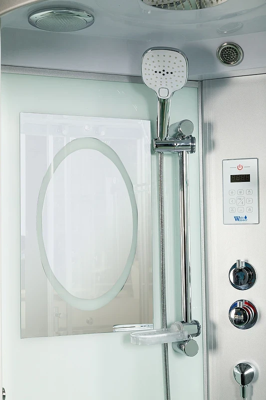 Душевая кабина WeltWasser WW500 Halle 904 90x90 10000003248 профиль Хром стекло прозрачное