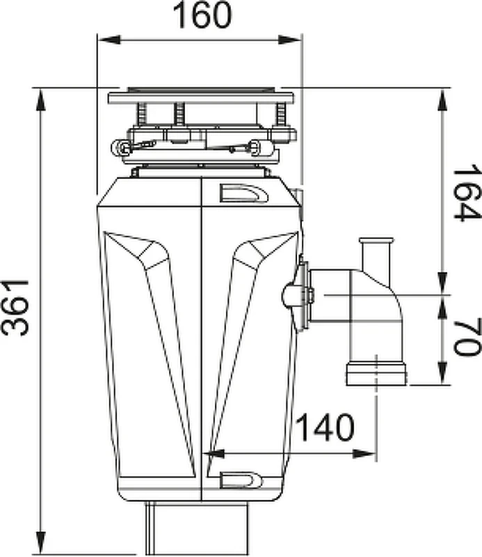 Измельчитель пищевых отходов Franke Slim 50 134.0715.098 540