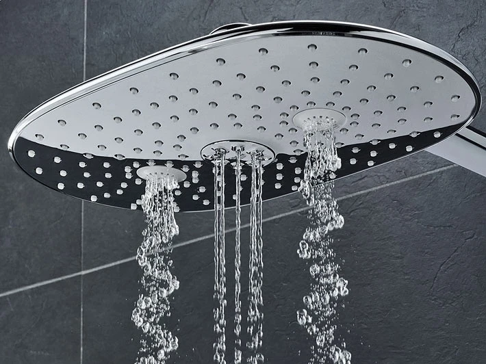 Душевая система Grohe Rainshower System 26250LS0 с термостатом Белая луна