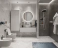 Смеситель для душа Hansgrohe RainSelect 15380700 с термостатом Белый матовый латунь встраиваемый