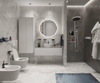 Смеситель для душа Hansgrohe RainSelect 15380700 с термостатом Белый матовый латунь встраиваемый
