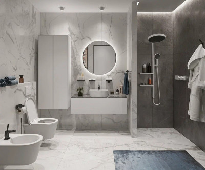 Смеситель для душа Hansgrohe RainSelect 15380700 с термостатом Белый матовый латунь встраиваемый