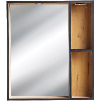 Зеркало Bellezza Бруно 70 4612211030491 с подсветкой Табакко МДФ / ЛДСП, стекло