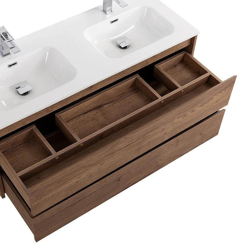 Тумба под раковину BelBagno Kraft 120 KRAFT-1200-2C-SO-2-RT подвесная Rovere Tabacco МДФ / ЛДСП