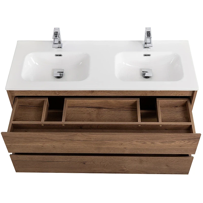 Тумба под раковину BelBagno Kraft 120 KRAFT-1200-2C-SO-2-RT подвесная Rovere Tabacco МДФ / ЛДСП