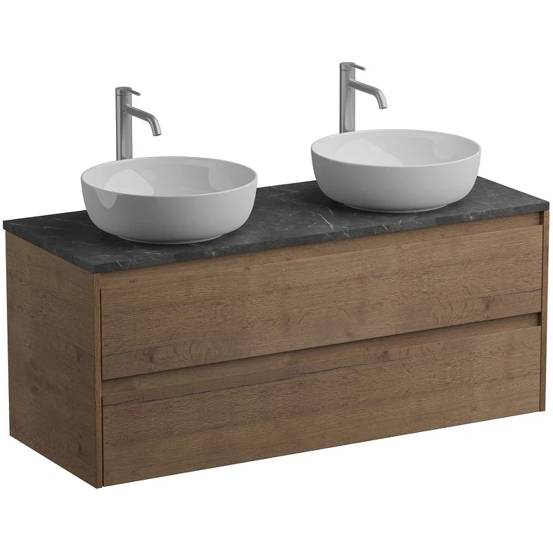 Тумба под раковину BelBagno Kraft 120 KRAFT-1200-2C-SO-2-RT подвесная Rovere Tabacco МДФ / ЛДСП