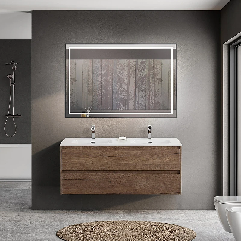 Тумба под раковину BelBagno Kraft 120 KRAFT-1200-2C-SO-2-RT подвесная Rovere Tabacco МДФ / ЛДСП