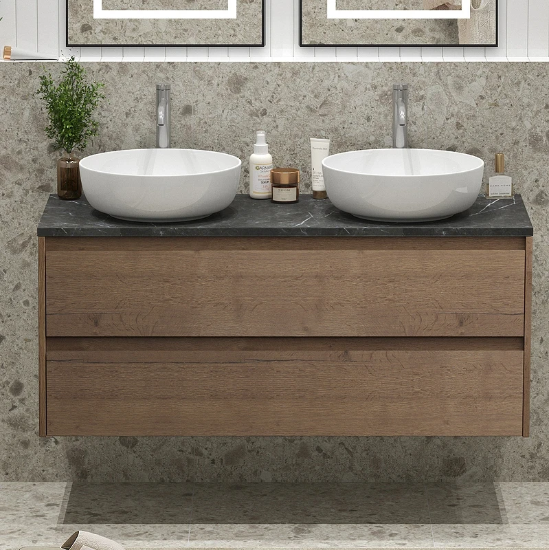 Тумба под раковину BelBagno Kraft 120 KRAFT-1200-2C-SO-2-RT подвесная Rovere Tabacco МДФ / ЛДСП