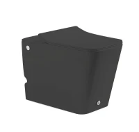Унитаз SantiLine SL-5033MB приставной цвет Черный матовый с сиденьем Микролифт