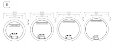 Зеркало Ravak Luna 50 X000001577 с подсветкой круглое стекло