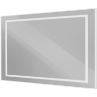 Зеркало BelBagno Kraft 120 SPC-KRAFT-1200-800-SENS-AL с подсветкой Сатин с сенсорным выключателем стекло
