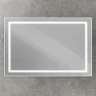 Зеркало BelBagno Kraft 120 SPC-KRAFT-1200-800-SENS-AL с подсветкой Сатин с сенсорным выключателем стекло
