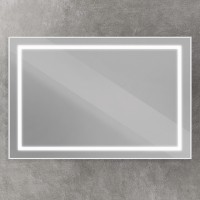 Зеркало BelBagno Kraft 120 SPC-KRAFT-1200-800-SENS-AL с подсветкой Сатин с сенсорным выключателем стекло
