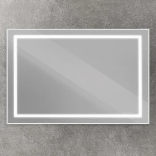 Зеркало BelBagno Kraft 120 SPC-KRAFT-1200-800-SENS-AL с подсветкой Сатин с сенсорным выключателем стекло