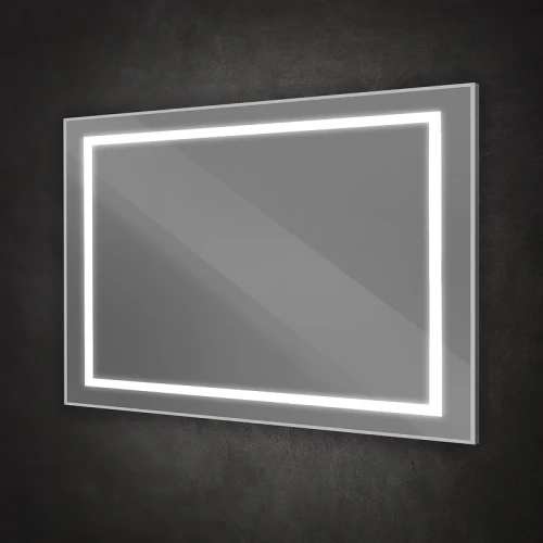 Зеркало BelBagno Kraft 120 SPC-KRAFT-1200-800-SENS-AL с подсветкой Сатин с сенсорным выключателем стекло
