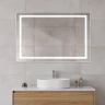 Зеркало BelBagno Kraft 120 SPC-KRAFT-1200-800-SENS-AL с подсветкой Сатин с сенсорным выключателем стекло