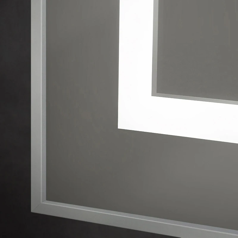 Зеркало BelBagno Kraft 120 SPC-KRAFT-1200-800-SENS-AL с подсветкой Сатин с сенсорным выключателем стекло