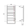 Электрический полотенцесушитель APEXTERMO Stella 800x400 ST00184WM цвет Белый матовый