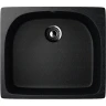 Кухонная мойка Ulgran Classic U-408-308 Черная искусственный камень (литьевой мрамор) встраиваемый