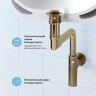 Сифон для раковины Wellsee Drainage System 182126000 цвет Золото