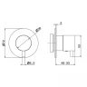 Переключатель потоков Newform X-Steel 316 67671EX.59.067 цвет Copper Bronze
