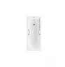 Чугунная ванна Vinsent Veron Soissons 170x70 VCN1707042H/VH0012CH цвет Белый с квадратными хромированнами ручками