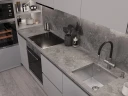 Кухонная мойка Emar PVD 44 EMB-131 PVD цвет Nano Satine