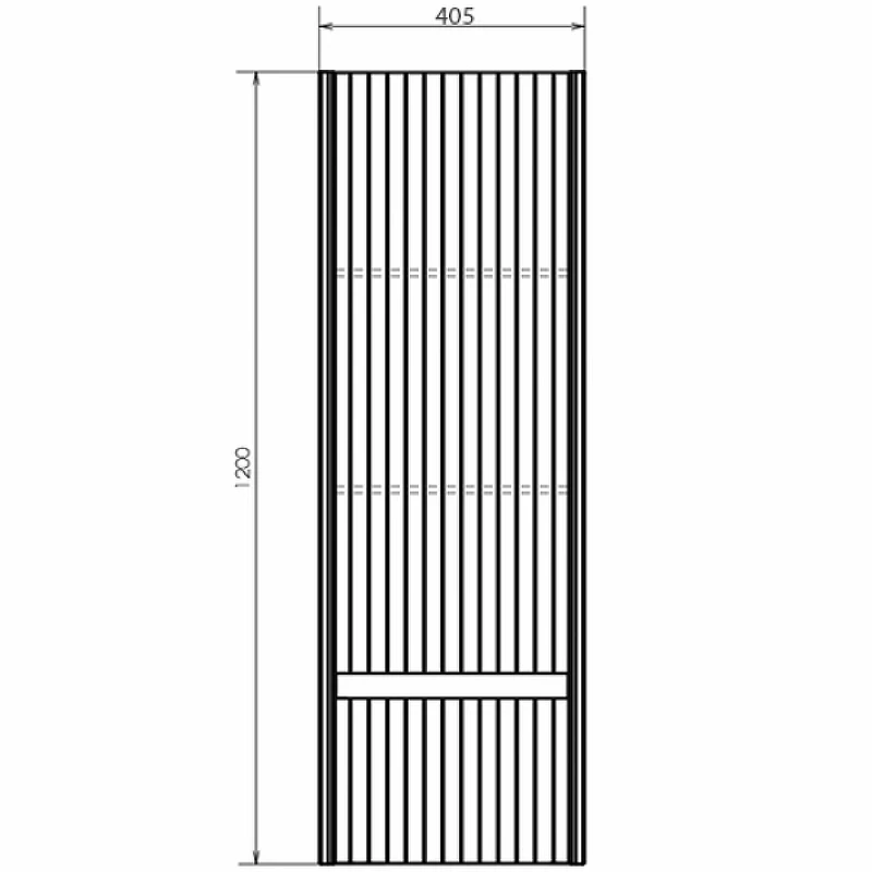 Шкаф пенал Comforty Марсель 40 00-00012273 Белый МДФ / ЛДСП