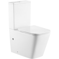 Унитаз компакт Iberica Blanca Toledo Alto IB.TLA.121.1B1 с бачком и сиденьем Микролифт